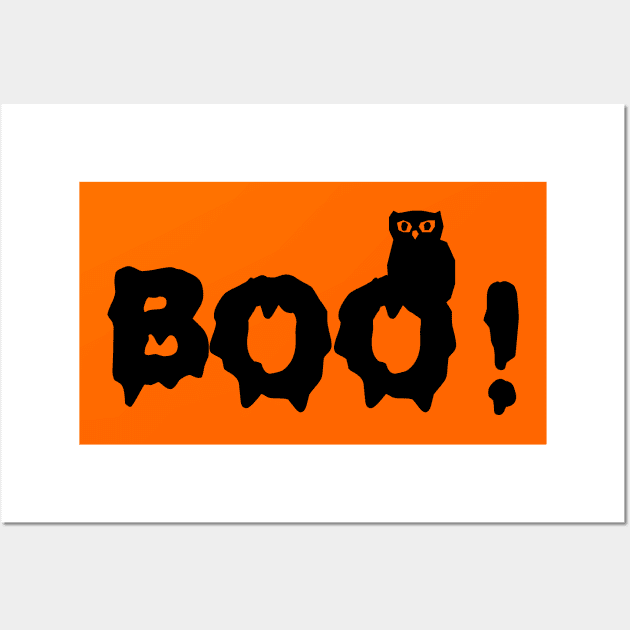 Boo! Hoot! Wall Art by joyandgrace